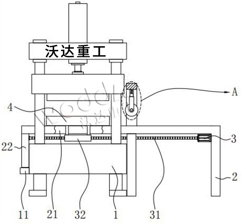 帶移動工(gōng)作台的汽車内飾(shì)成型液壓機